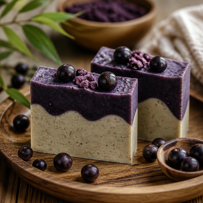 Sabonete Artesanal de Argila e Açaí